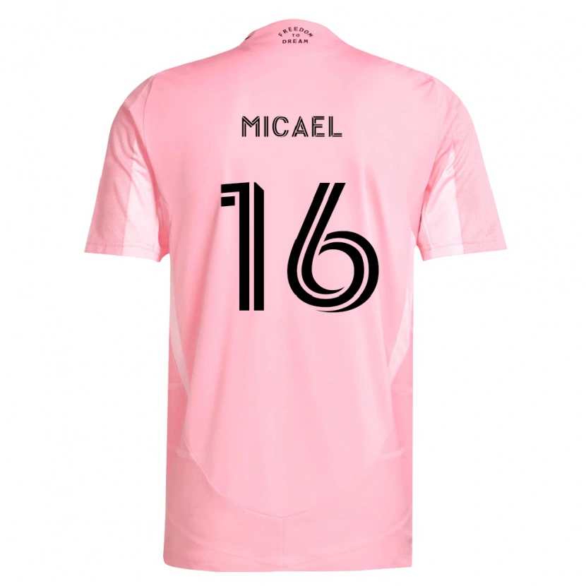 Danxen Niño Camiseta Micael Dos Santos Silva #16 Rosa Negro 1ª Equipación 2026/27 La Camisa México