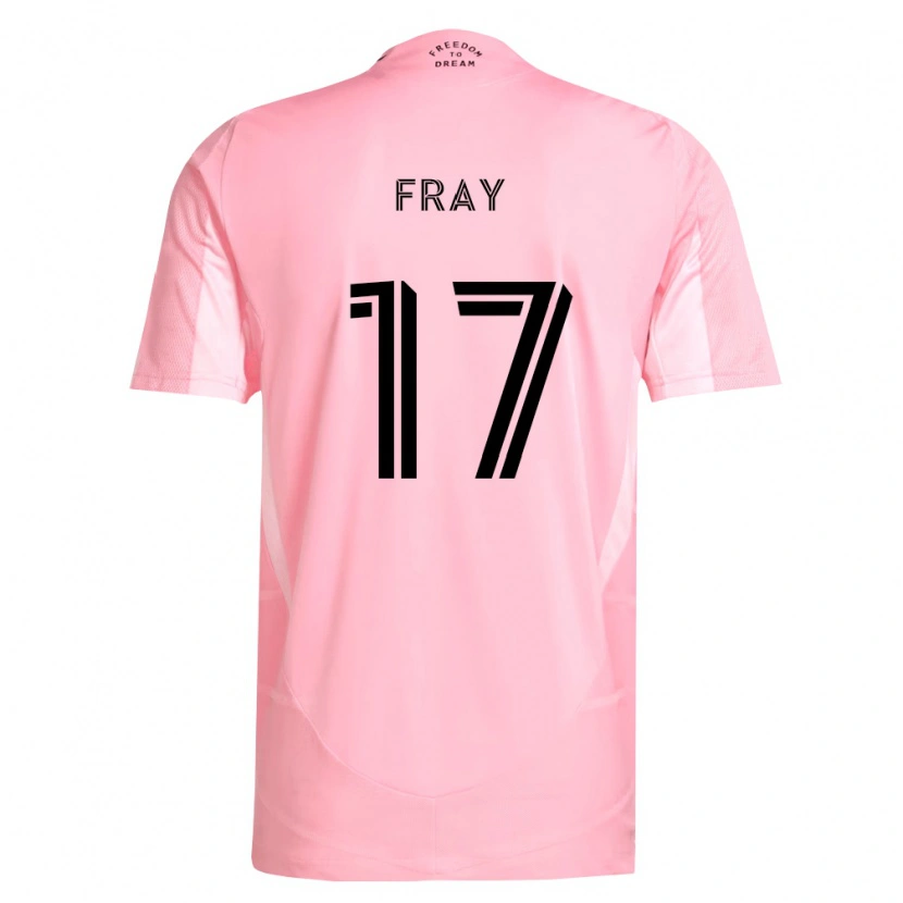 Danxen Niño Camiseta Ian Fray #17 Rosa Negro 1ª Equipación 2026/27 La Camisa México