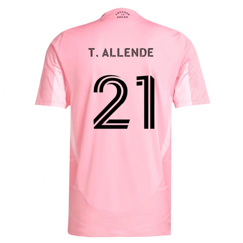 Danxen Niño Camiseta Tadeo Allende #21 Rosa Negro 1ª Equipación 2026/27 La Camisa México