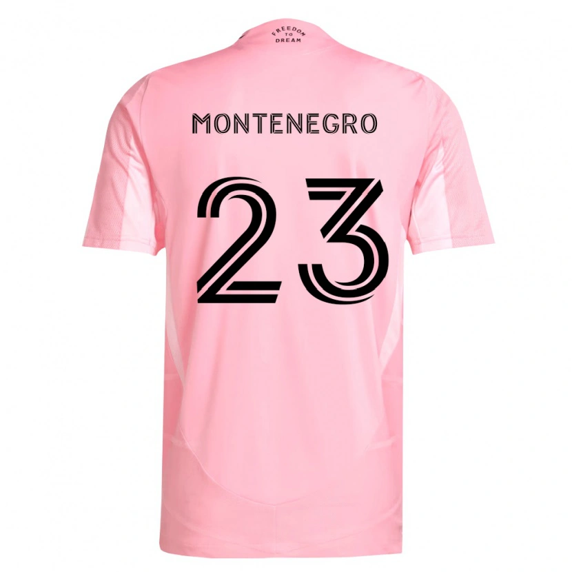 Danxen Niño Camiseta Ricardo Montenegro #23 Rosa Negro 1ª Equipación 2026/27 La Camisa México