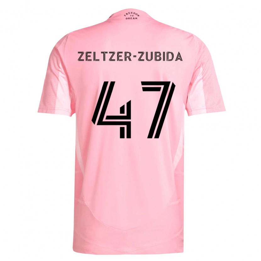 Danxen Niño Camiseta Idoh Zeltzer-Zubida #47 Rosa Negro 1ª Equipación 2026/27 La Camisa México