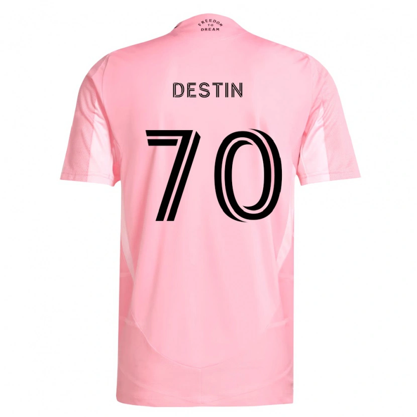 Danxen Niño Camiseta Bryan Destin #70 Rosa Negro 1ª Equipación 2026/27 La Camisa México
