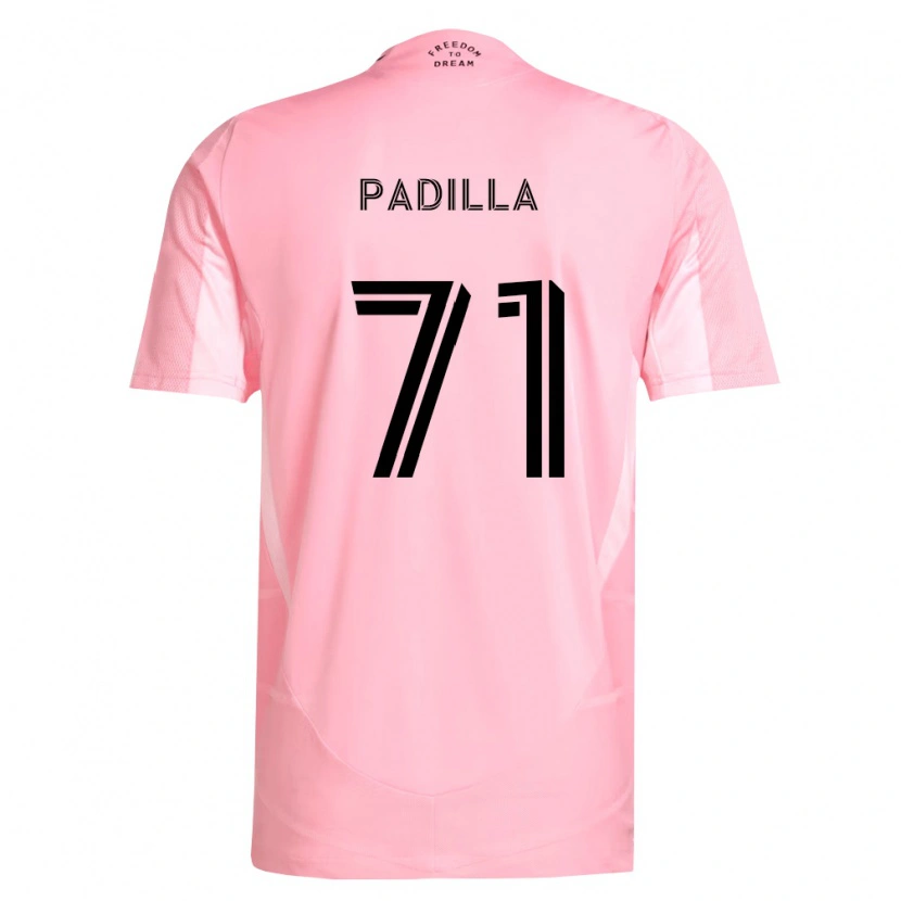 Danxen Niño Camiseta Alexander Padilla #71 Rosa Negro 1ª Equipación 2026/27 La Camisa México