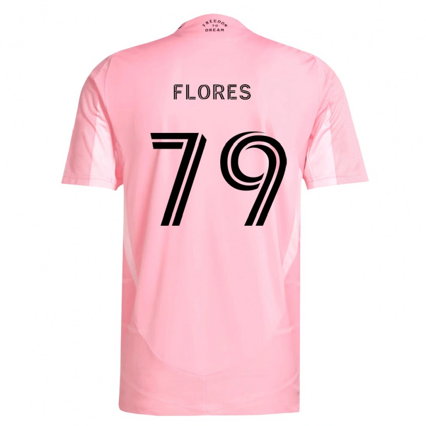 Danxen Niño Camiseta Alejandro Flores #79 Rosa Negro 1ª Equipación 2026/27 La Camisa México