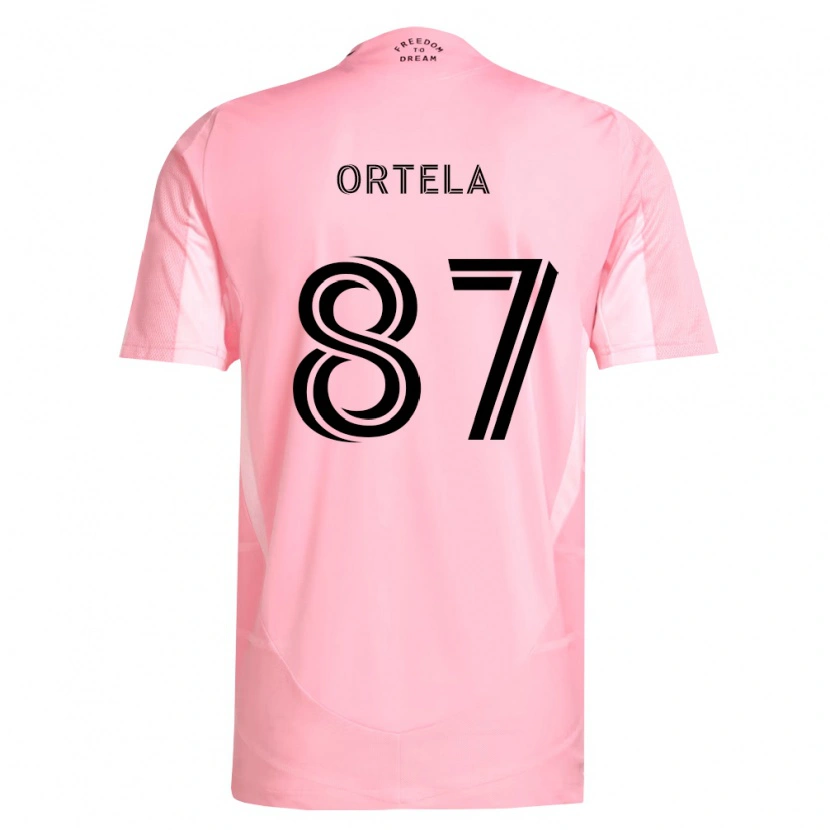 Danxen Niño Camiseta Jerremy Ortela #87 Rosa Negro 1ª Equipación 2026/27 La Camisa México