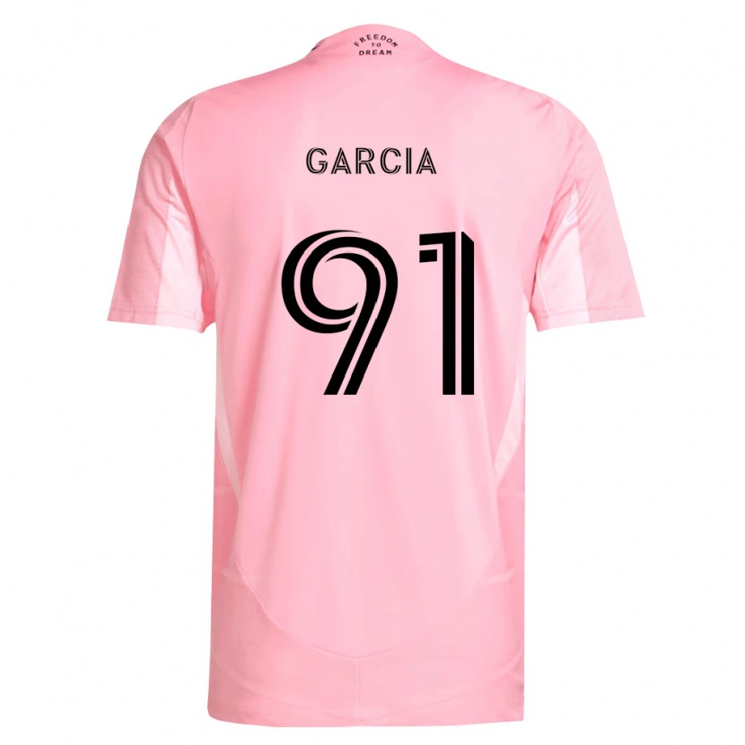 Danxen Niño Camiseta Lesther García #91 Rosa Negro 1ª Equipación 2026/27 La Camisa México