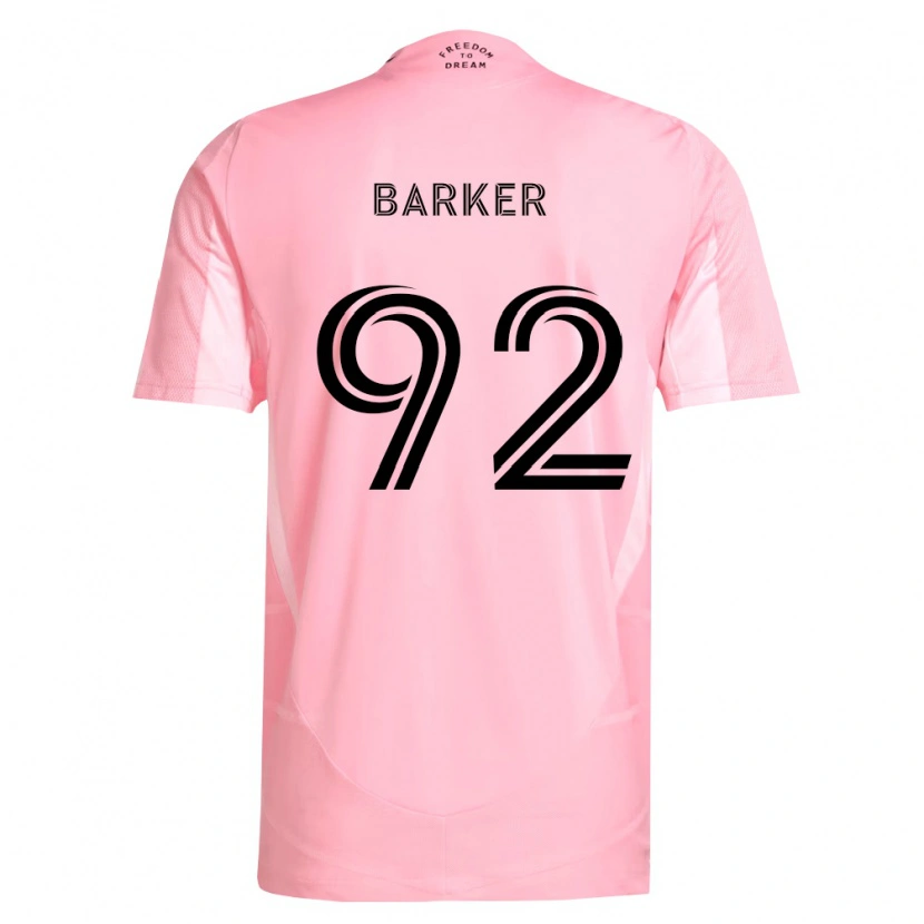 Danxen Niño Camiseta Lucas Barker #92 Rosa Negro 1ª Equipación 2026/27 La Camisa México