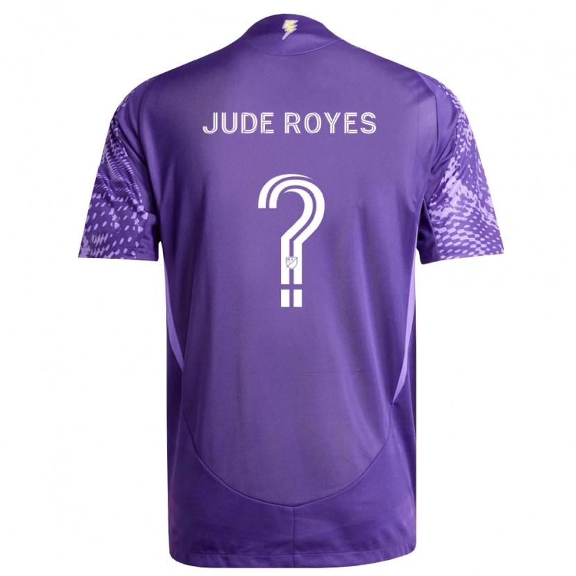Danxen Niño Camiseta Jude Royes #0 Morado Blanco 1ª Equipación 2026/27 La Camisa México
