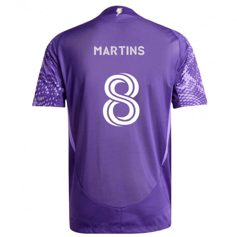 Danxen Niño Camiseta Felipe Martins #8 Morado Blanco 1ª Equipación 2026/27 La Camisa México