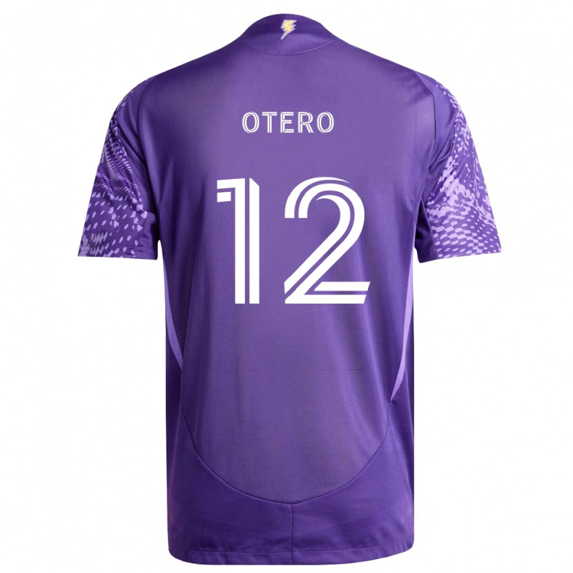 Danxen Niño Camiseta Javier Otero #12 Morado Blanco 1ª Equipación 2026/27 La Camisa México