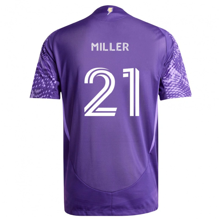Danxen Niño Camiseta Nolan Miller #21 Morado Blanco 1ª Equipación 2026/27 La Camisa México