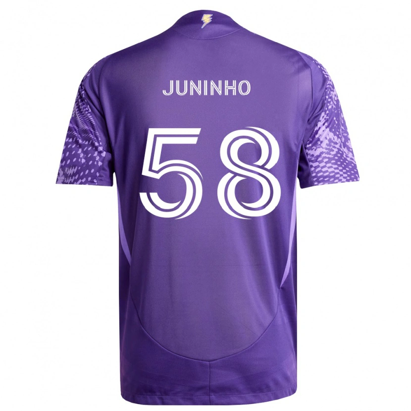 Danxen Niño Camiseta Juninho #58 Morado Blanco 1ª Equipación 2026/27 La Camisa México