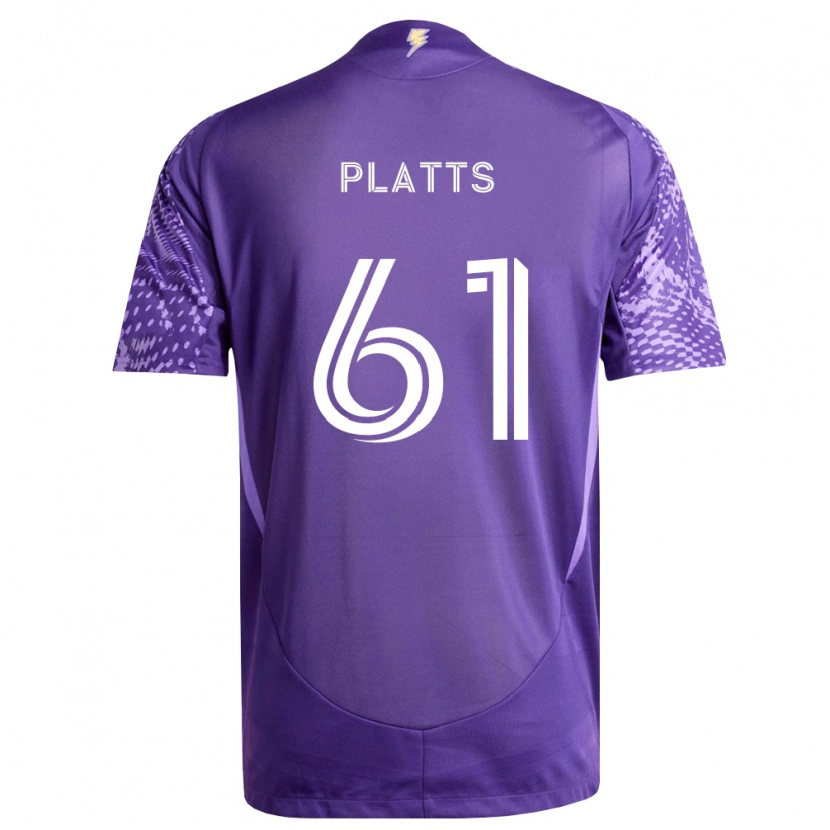 Danxen Niño Camiseta Jackson Platts #61 Morado Blanco 1ª Equipación 2026/27 La Camisa México