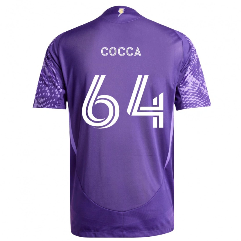 Danxen Niño Camiseta Manuel Cocca #64 Morado Blanco 1ª Equipación 2026/27 La Camisa México