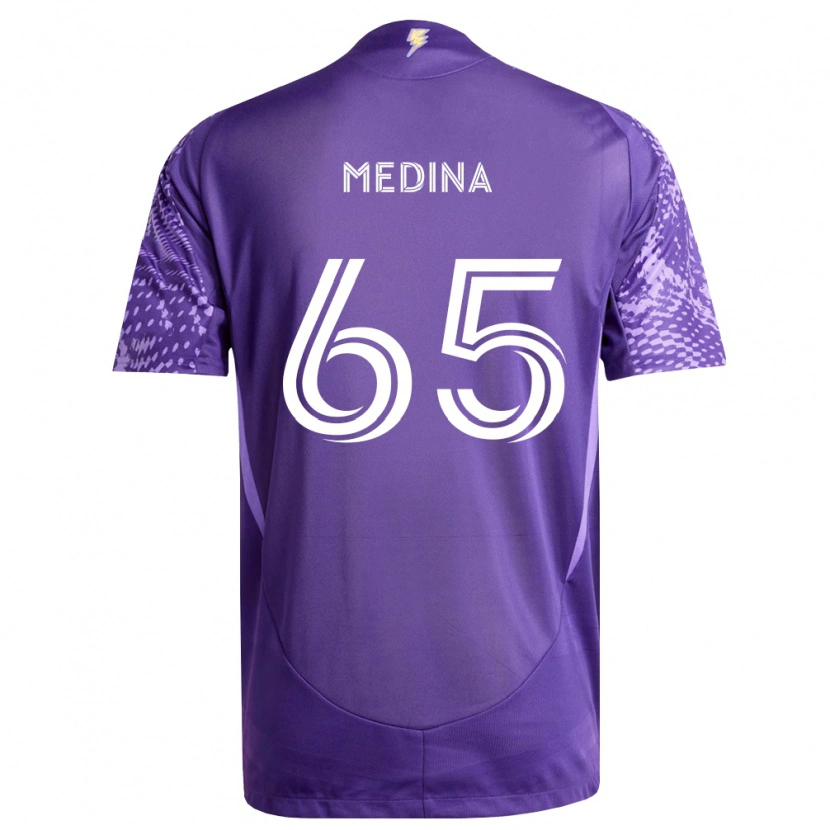 Danxen Niño Camiseta Cristian Medina #65 Morado Blanco 1ª Equipación 2026/27 La Camisa México