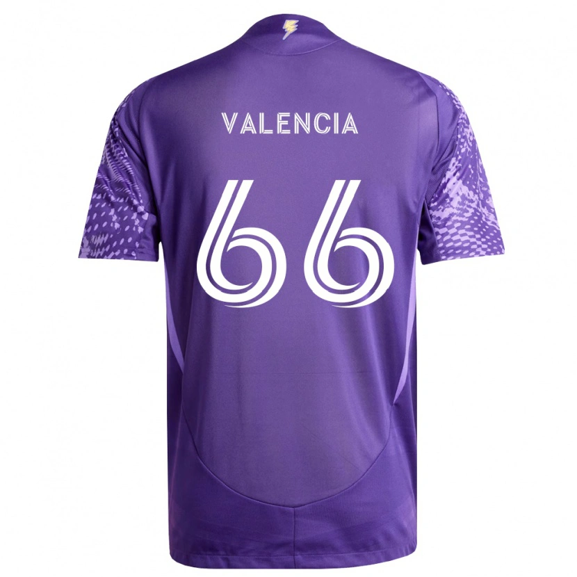 Danxen Niño Camiseta Yeiler Valencia #66 Morado Blanco 1ª Equipación 2026/27 La Camisa México