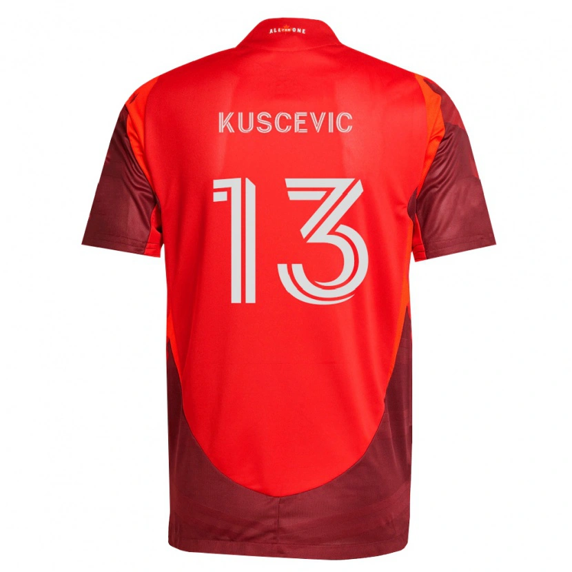 Danxen Niño Camiseta Benjamín Kuscevic #13 Rojo Borgoña 1ª Equipación 2026/27 La Camisa México