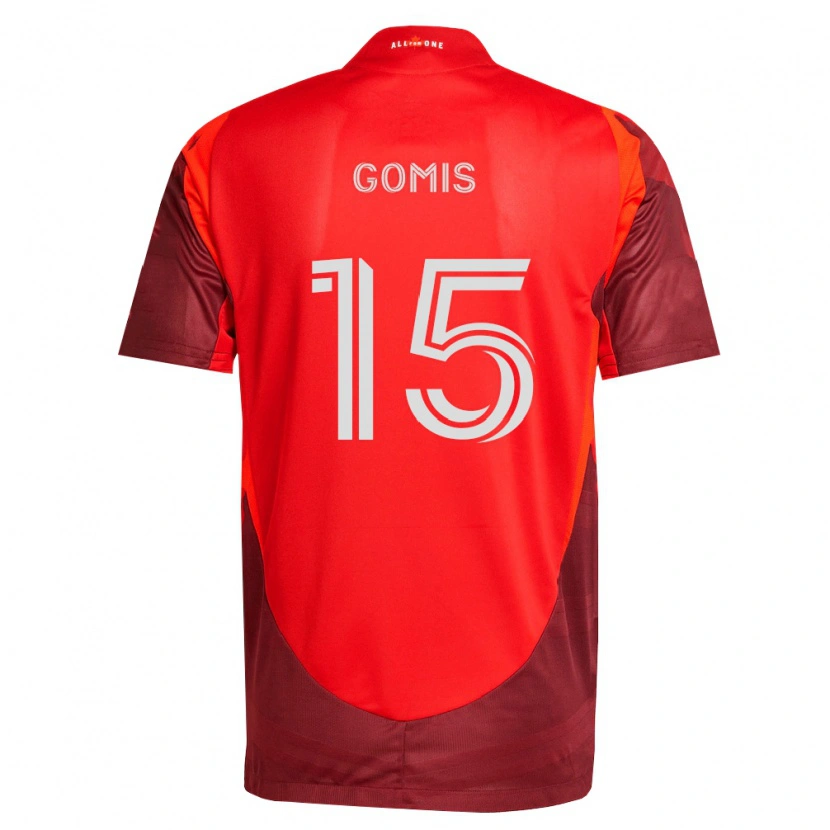 Danxen Niño Camiseta Nicksoen Gomis #15 Rojo Borgoña 1ª Equipación 2026/27 La Camisa México