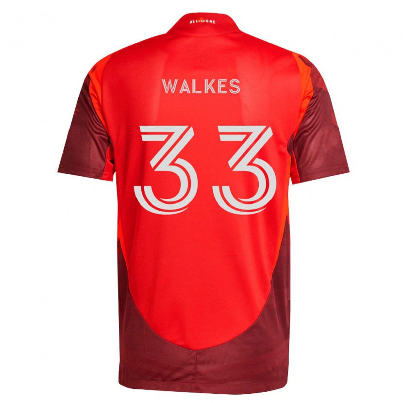 Danxen Niño Camiseta Reshaun Walkes #33 Rojo Borgoña 1ª Equipación 2026/27 La Camisa México