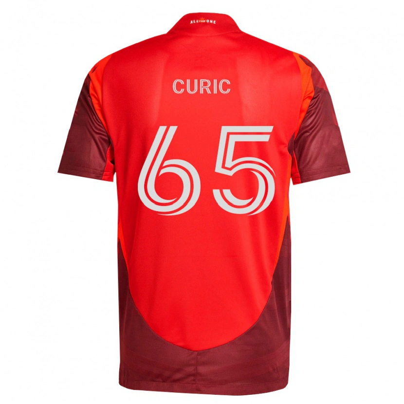 Danxen Niño Camiseta Antony Curic #65 Rojo Borgoña 1ª Equipación 2026/27 La Camisa México
