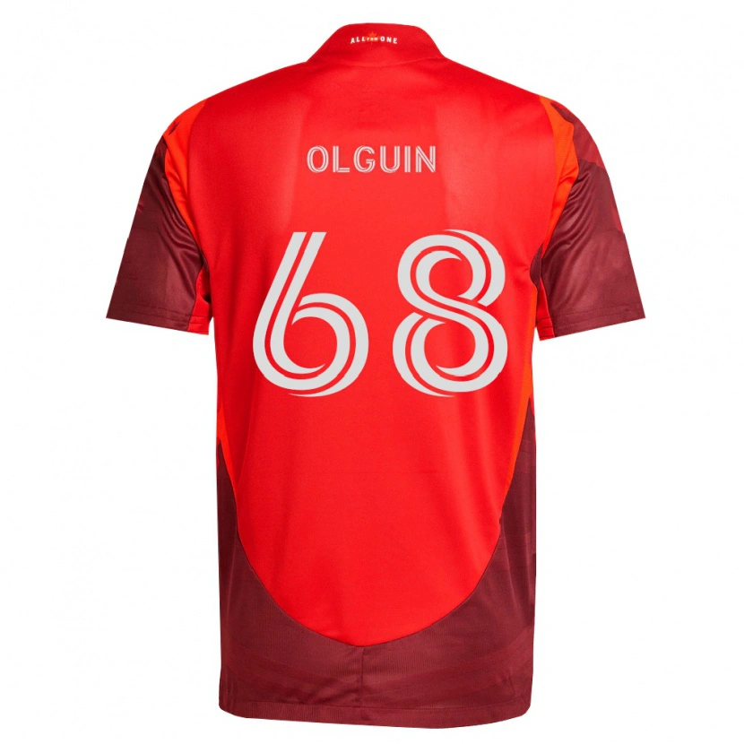 Danxen Niño Camiseta Lucas Olguin #68 Rojo Borgoña 1ª Equipación 2026/27 La Camisa México