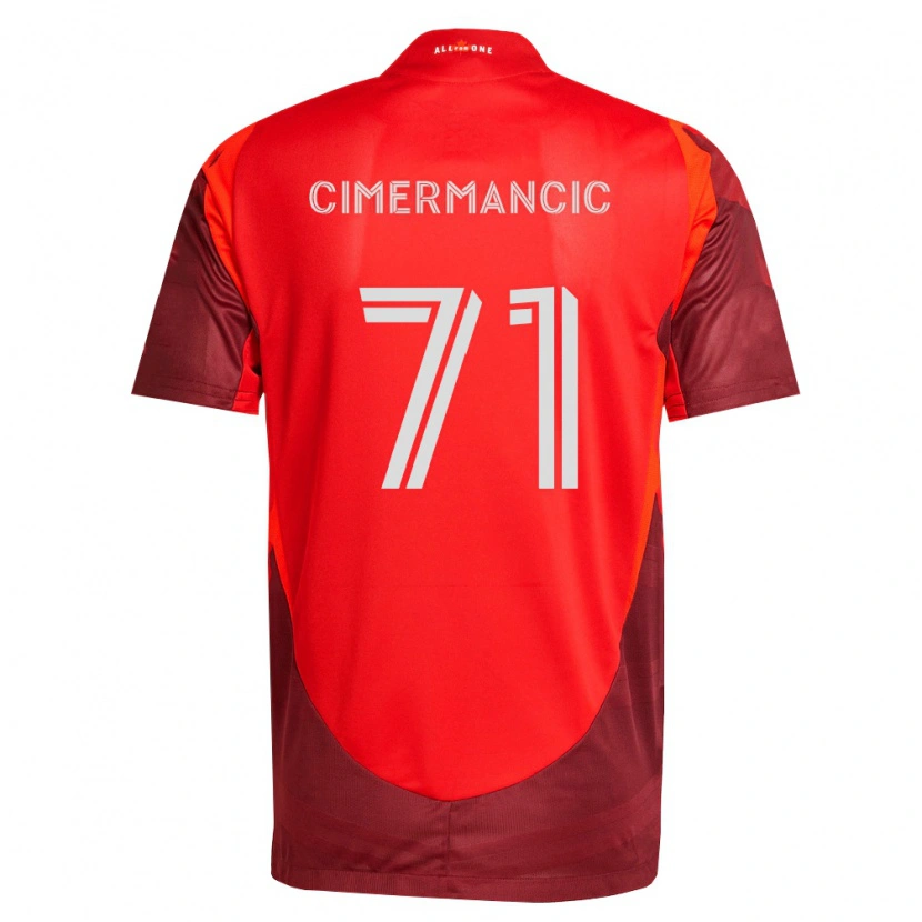 Danxen Niño Camiseta Markus Cimermancic #71 Rojo Borgoña 1ª Equipación 2026/27 La Camisa México