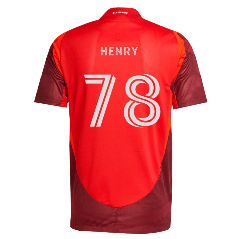 Danxen Niño Camiseta Malik Henry #78 Rojo Borgoña 1ª Equipación 2026/27 La Camisa México