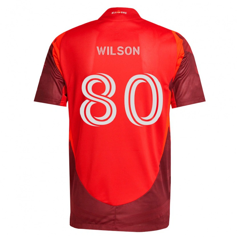 Danxen Niño Camiseta Shafique Wilson #80 Rojo Borgoña 1ª Equipación 2026/27 La Camisa México