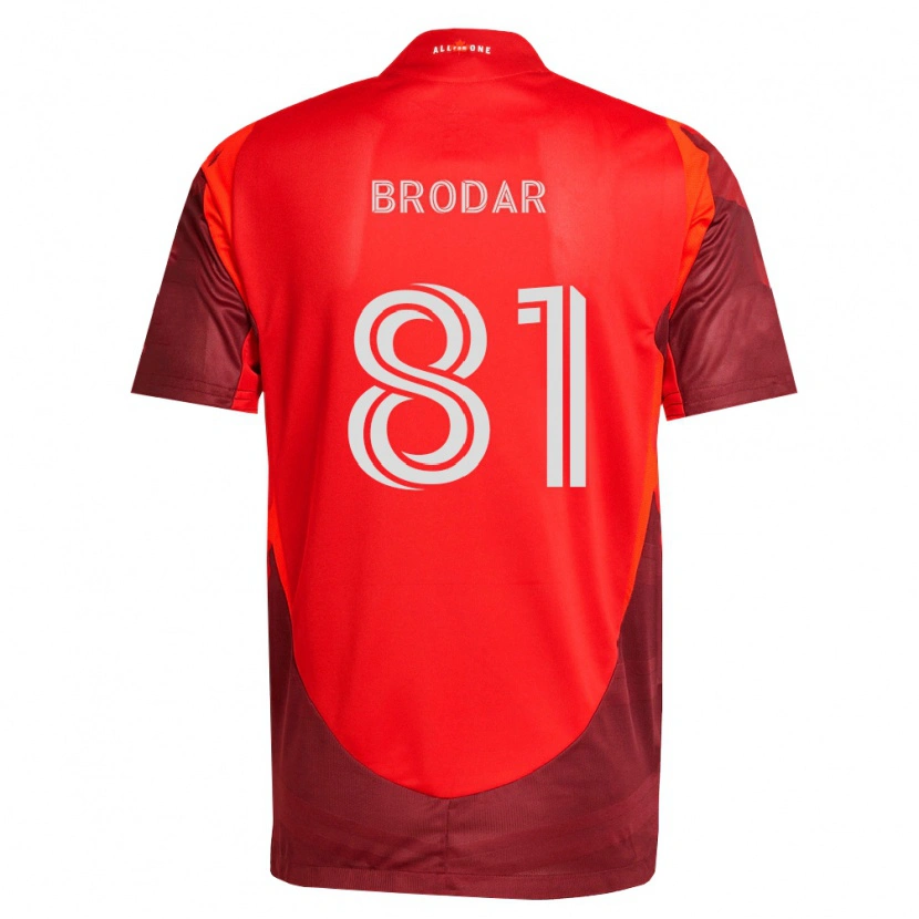 Danxen Niño Camiseta Niko Brodar #81 Rojo Borgoña 1ª Equipación 2026/27 La Camisa México