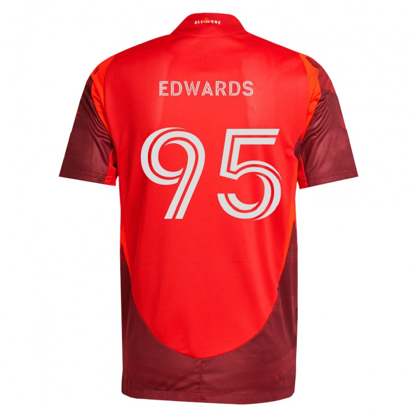 Danxen Niño Camiseta Nathaniel Edwards #95 Rojo Borgoña 1ª Equipación 2026/27 La Camisa México