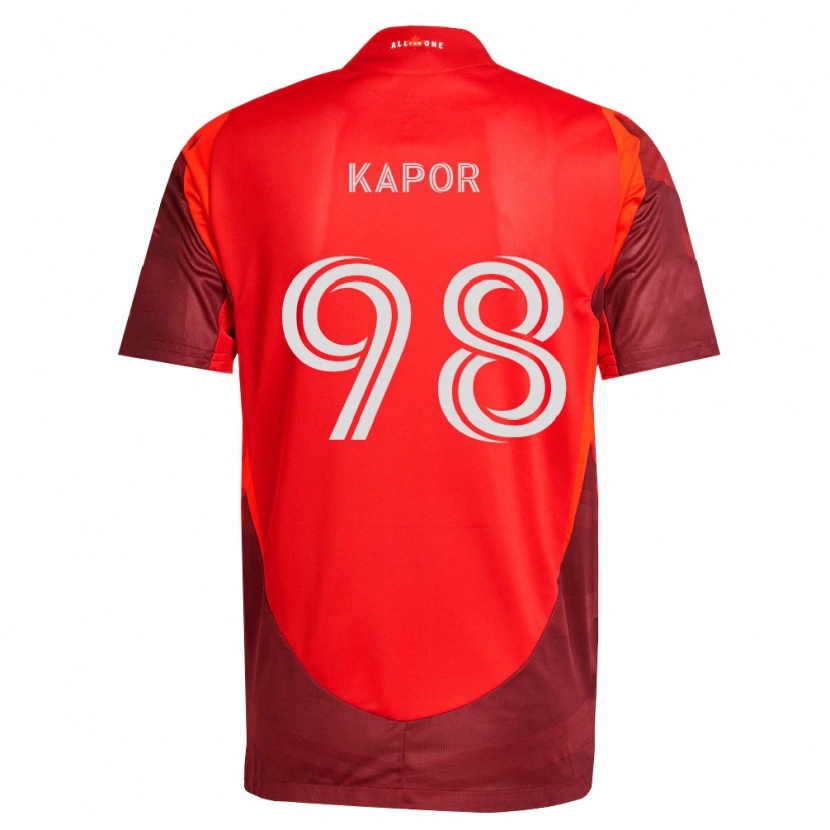 Danxen Niño Camiseta Stefan Kapor #98 Rojo Borgoña 1ª Equipación 2026/27 La Camisa México