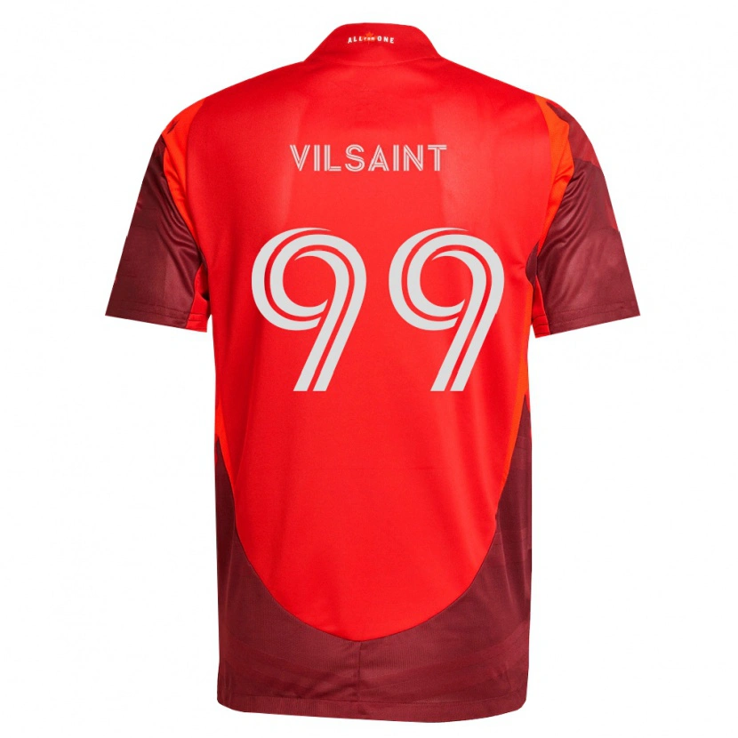 Danxen Niño Camiseta Jules-Anthony Vilsaint #99 Rojo Borgoña 1ª Equipación 2026/27 La Camisa México