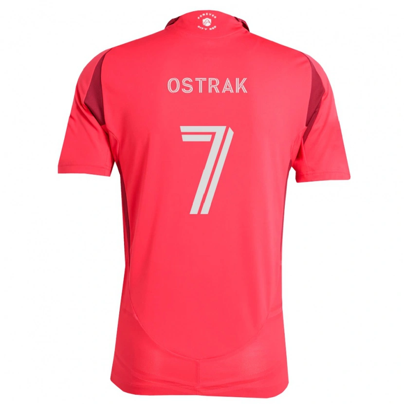 Danxen Niño Camiseta Tomas Ostrák #7 Magenta Blanco 1ª Equipación 2026/27 La Camisa México