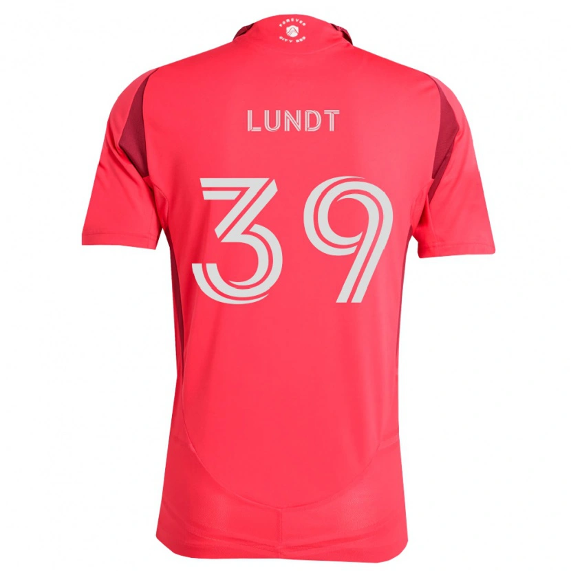Danxen Niño Camiseta Ben Lundt #39 Magenta Blanco 1ª Equipación 2026/27 La Camisa México