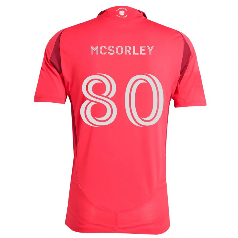 Danxen Niño Camiseta Brendan Mcsorley #80 Magenta Blanco 1ª Equipación 2026/27 La Camisa México