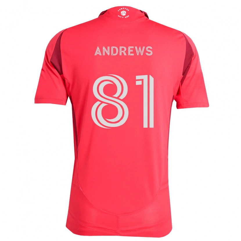Danxen Niño Camiseta Joe Andrews #81 Magenta Blanco 1ª Equipación 2026/27 La Camisa México