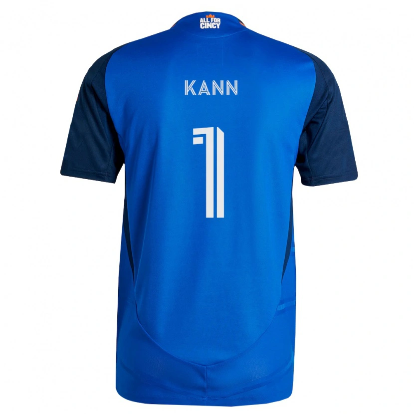 Danxen Niño Camiseta Alec Kann #1 Azul Real Naranja 1ª Equipación 2026/27 La Camisa México