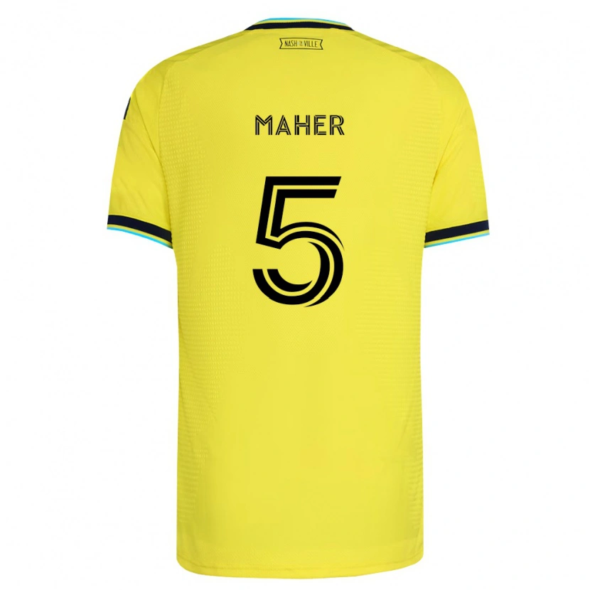 Danxen Niño Camiseta Jack Maher #5 Amarillo Brillante Azul Marino 1ª Equipación 2026/27 La Camisa México