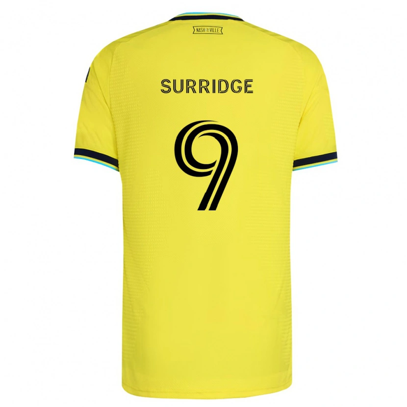 Danxen Niño Camiseta Sam Surridge #9 Amarillo Brillante Azul Marino 1ª Equipación 2026/27 La Camisa México