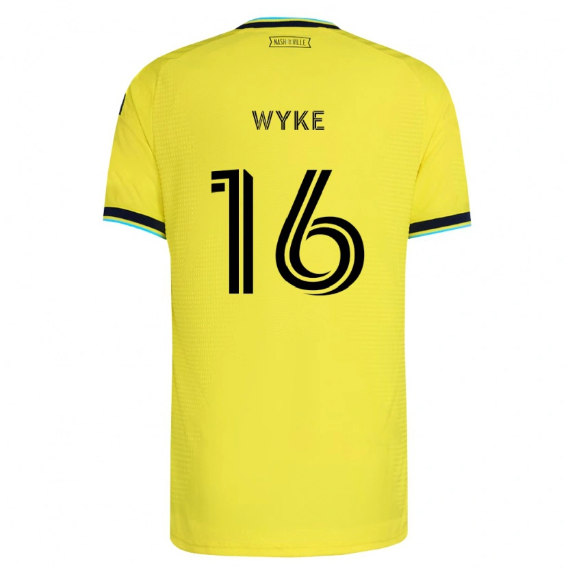 Danxen Niño Camiseta Laurence Wyke #16 Amarillo Brillante Azul Marino 1ª Equipación 2026/27 La Camisa México