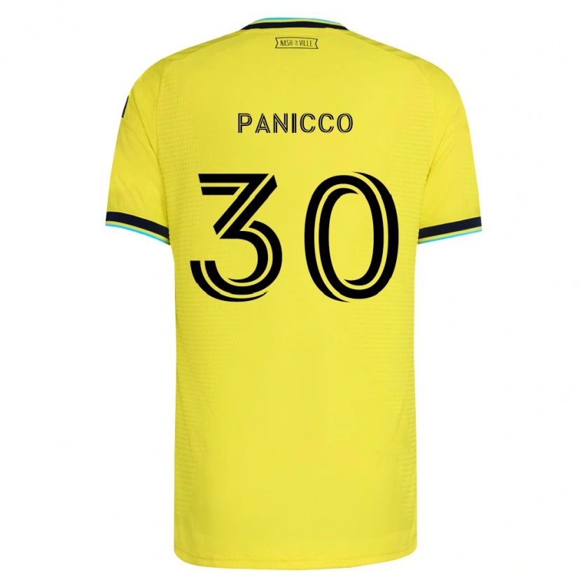 Danxen Niño Camiseta Elliot Panicco #30 Amarillo Brillante Azul Marino 1ª Equipación 2026/27 La Camisa México