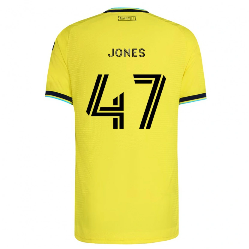 Danxen Niño Camiseta Isaiah Jones #47 Amarillo Brillante Azul Marino 1ª Equipación 2026/27 La Camisa México