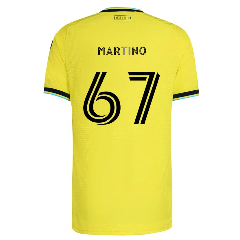 Danxen Niño Camiseta Ben Martino #67 Amarillo Brillante Azul Marino 1ª Equipación 2026/27 La Camisa México