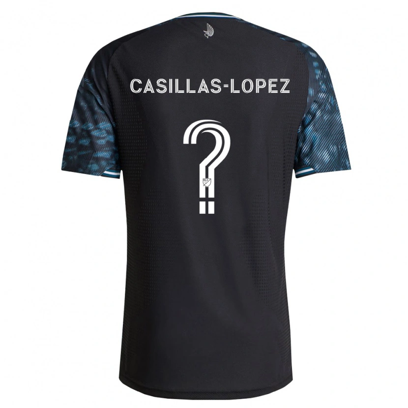 Danxen Niño Camiseta Carlos Casillas-Lopez #0 Negro Blanco 1ª Equipación 2026/27 La Camisa México