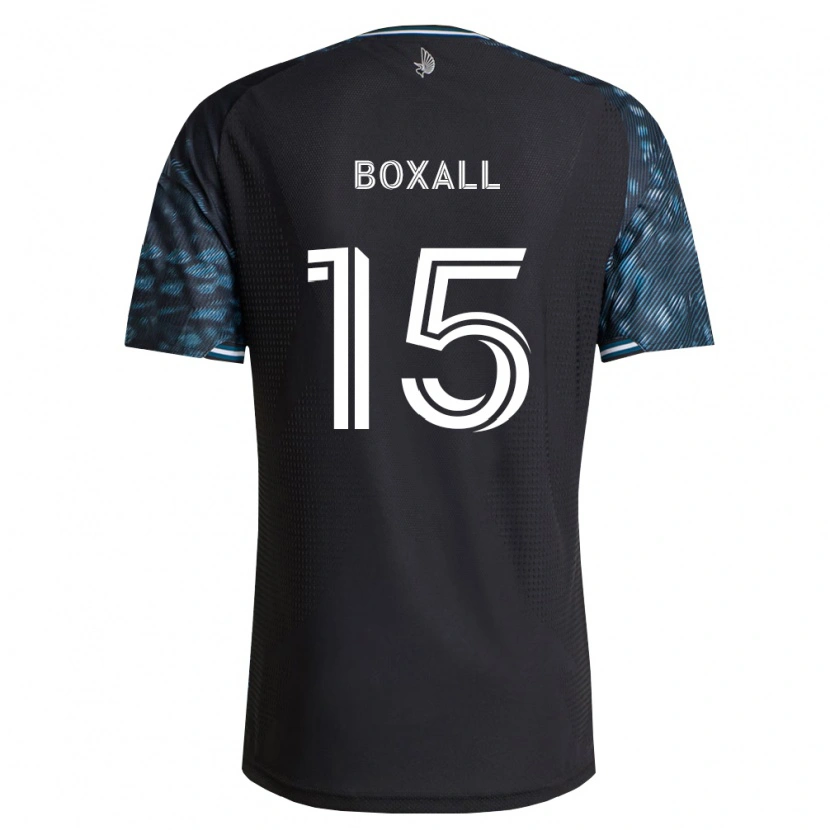 Danxen Niño Camiseta Michael Boxall #15 Negro Blanco 1ª Equipación 2026/27 La Camisa México
