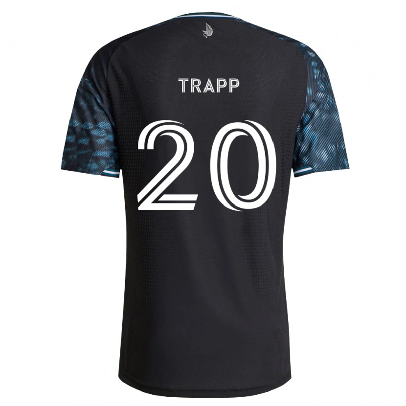 Danxen Niño Camiseta Wil Trapp #20 Negro Blanco 1ª Equipación 2026/27 La Camisa México