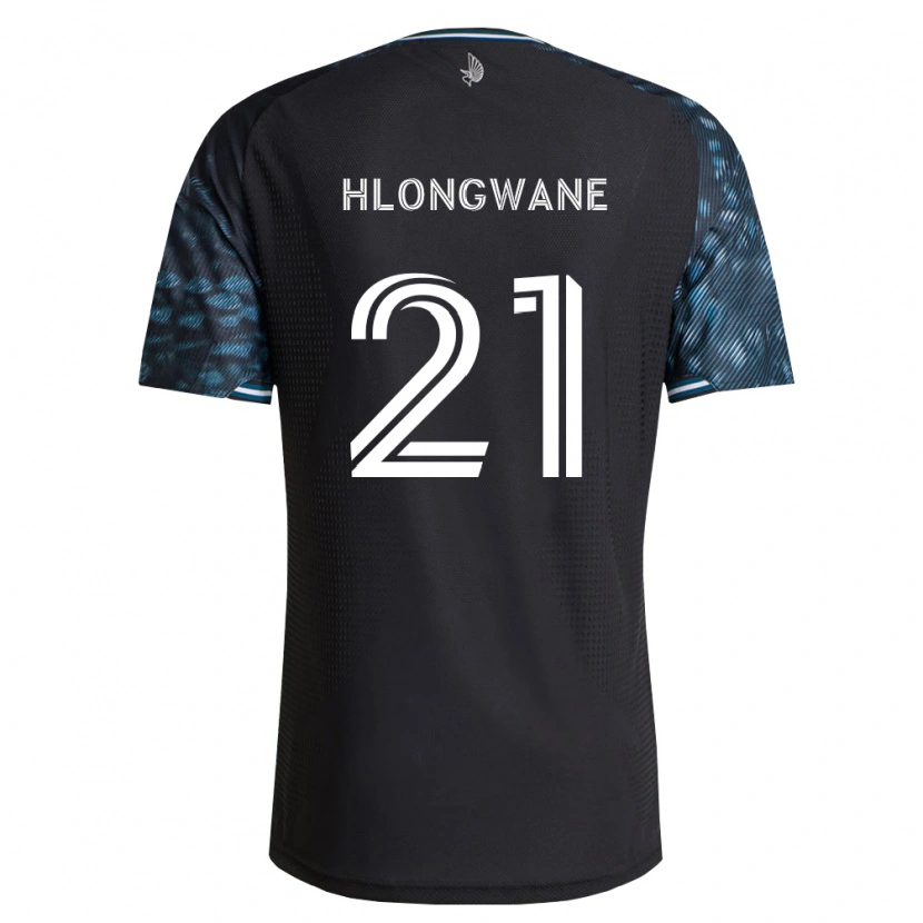 Danxen Niño Camiseta Bongokuhle Hlongwane #21 Negro Blanco 1ª Equipación 2026/27 La Camisa México