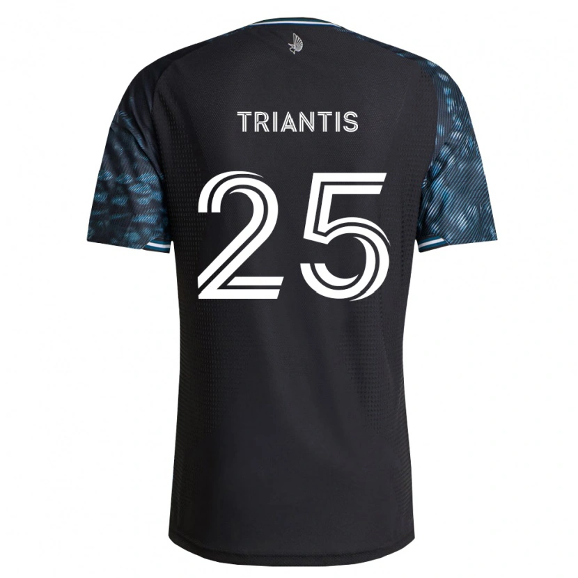 Danxen Niño Camiseta Nectarios Triantis #25 Negro Blanco 1ª Equipación 2026/27 La Camisa México