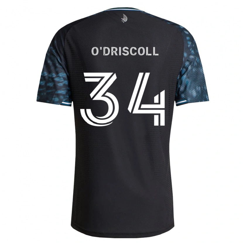 Danxen Niño Camiseta Rory O'driscoll #34 Negro Blanco 1ª Equipación 2026/27 La Camisa México