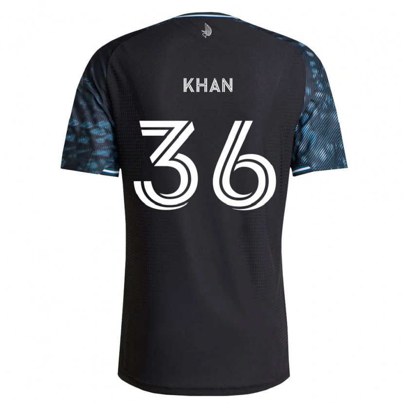 Danxen Niño Camiseta Molik Khan #36 Negro Blanco 1ª Equipación 2026/27 La Camisa México